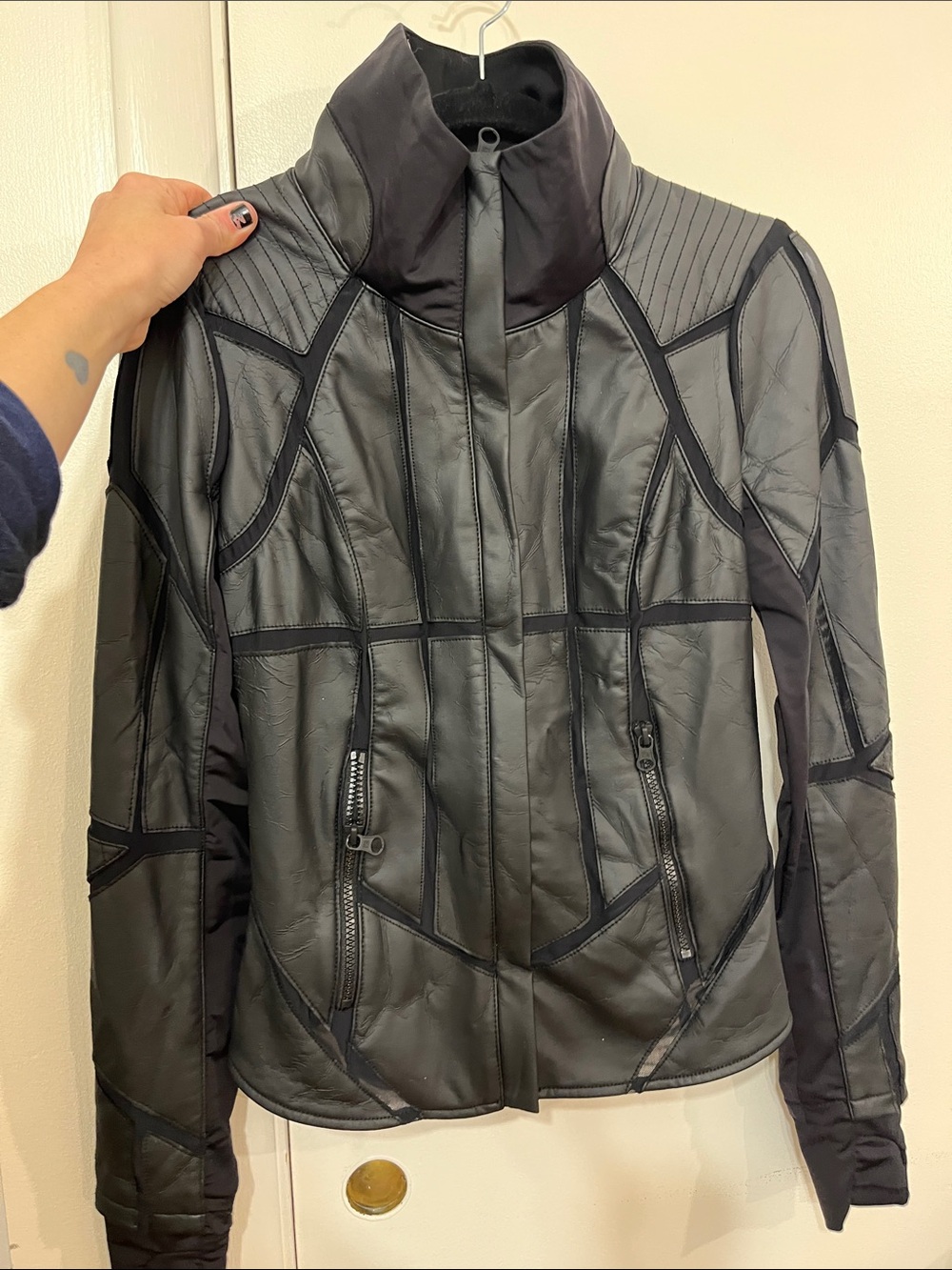Blanc Noir Mesh Motorcycle Jacket XS